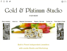 Tablet Screenshot of goldandplatinumstudio.co.uk